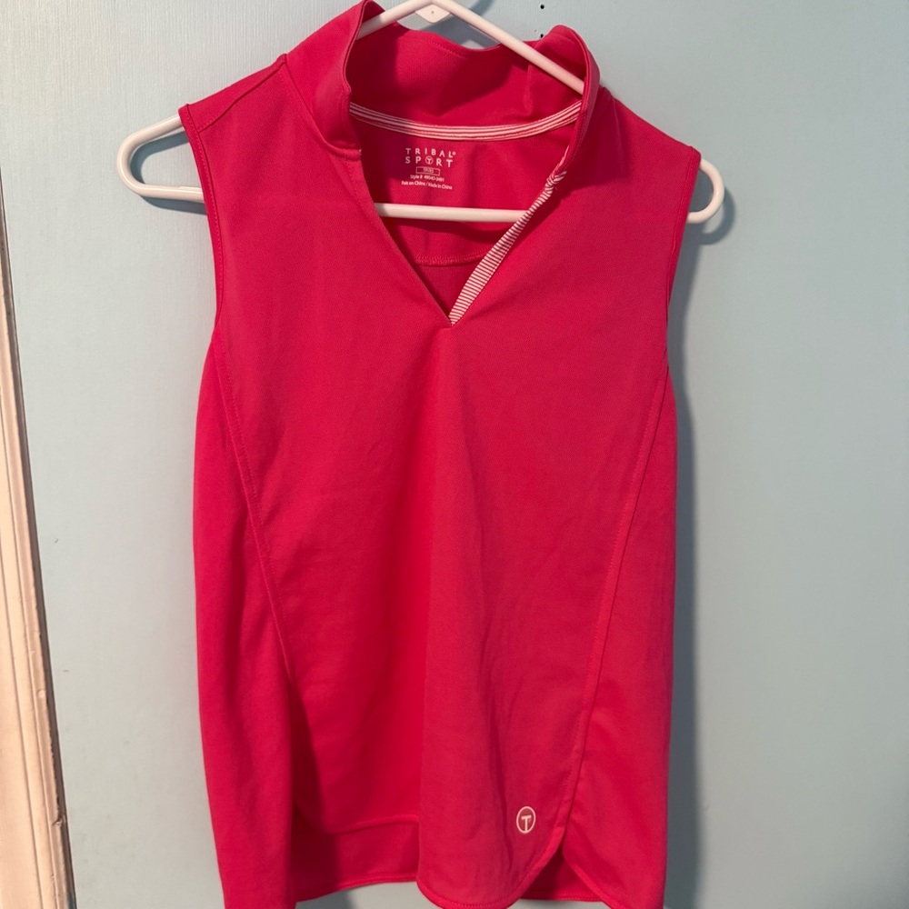 Tribal Sport Women's Pink Sleeveless Top